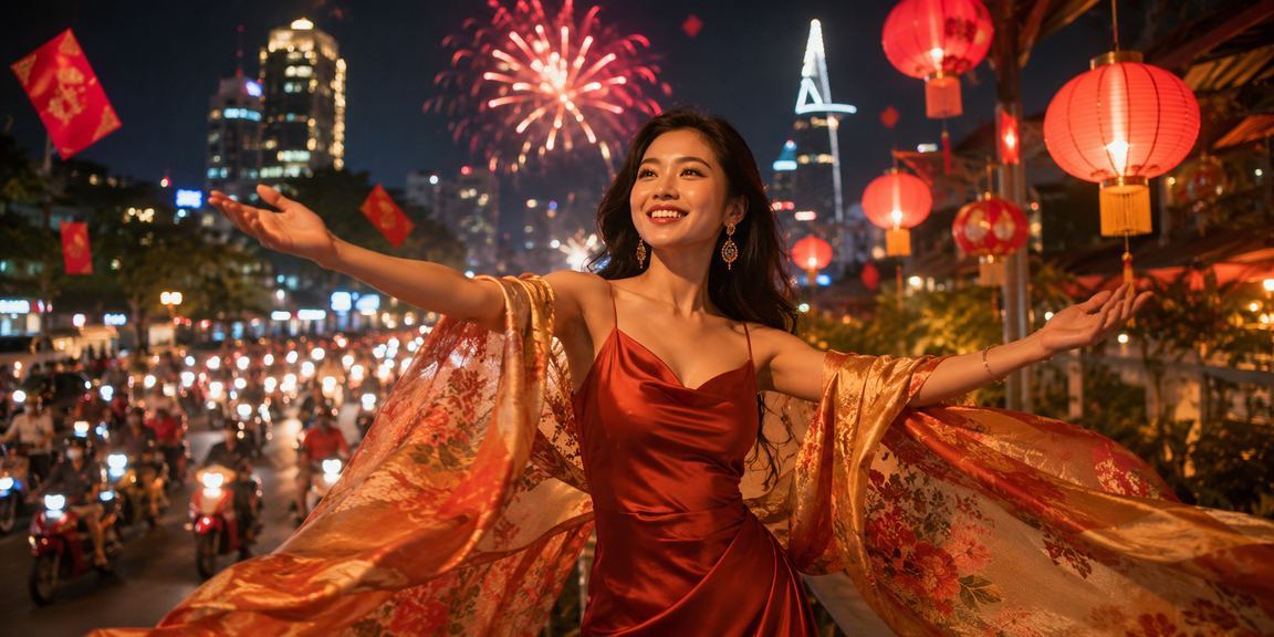 Bầu không khí lễ hội tại Hồ Chí Minh – khuyến mãi phong bì đỏ sxdl