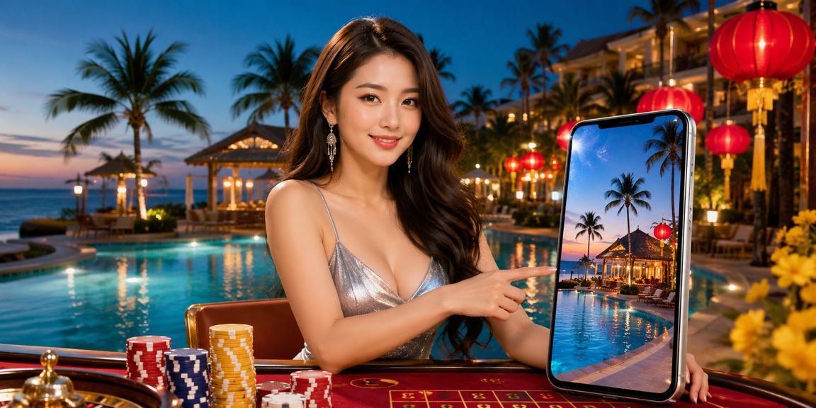 Không khí lễ hội Mũi Né với người dùng trải nghiệm casino mobile trên điện thoại
